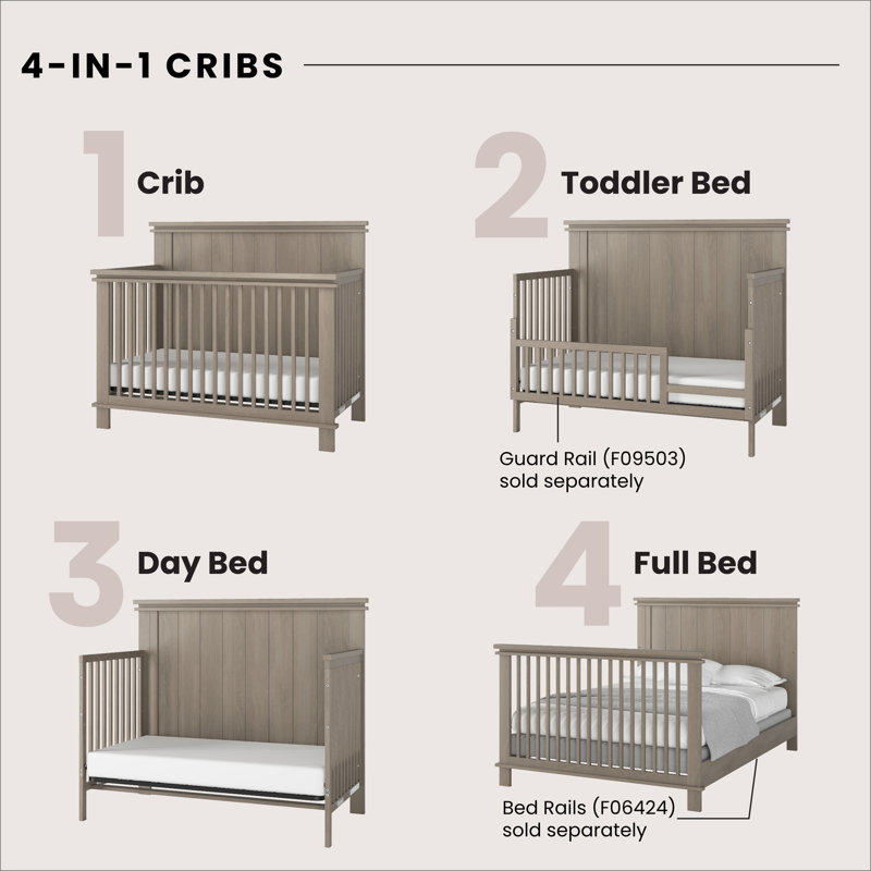 Child Craft Denman 4 in 1 Convertible Crib Reviews Wayfair